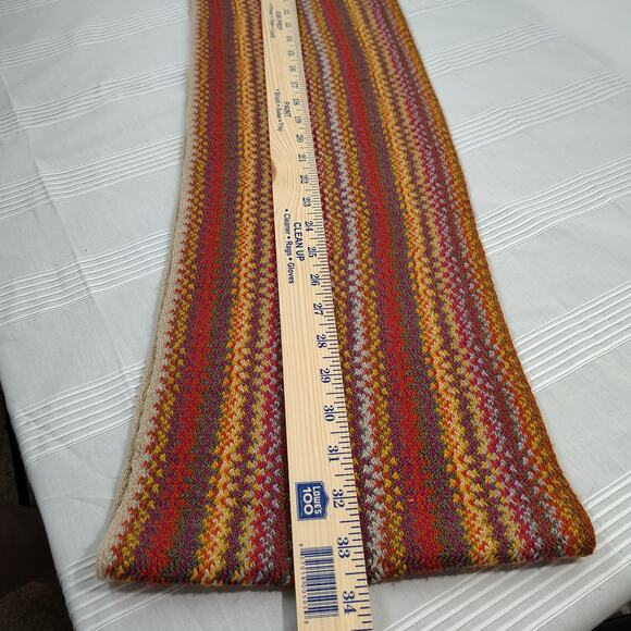 J.Jill Knit Infinity Scarf Multi Fall Autumn Colors Orange Brown Yellow - Picture 5 of 9